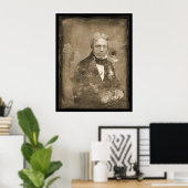 Poster Michael Faraday Daguerreotype 1845 (Bureau à domicile)