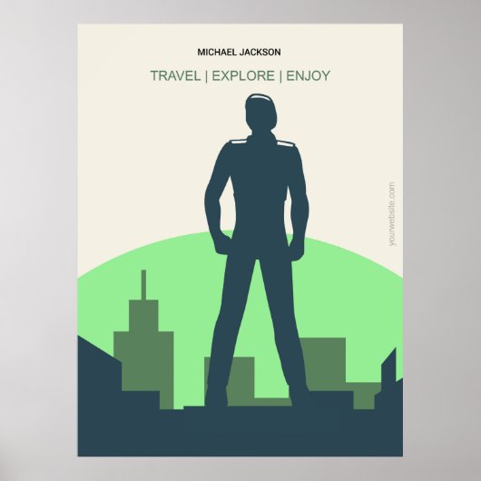 Poster Michael Jackson le chanteur (Devant)