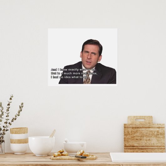 Poster Michael Scott (Cuisine)