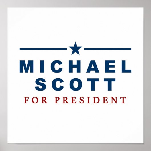 Poster Michael Scott pour le président Bureau (Devant)