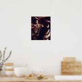 Poster Michelangelo Caravaggio - Appel de St Matthew (Cuisine)