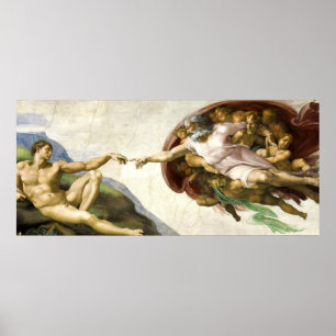 Poster MICHELANGELO - La création d'Adam 1512