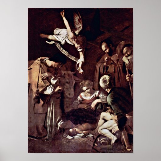 Poster Michelangelo Merisi da Caravaggio - Nativité (Devant)