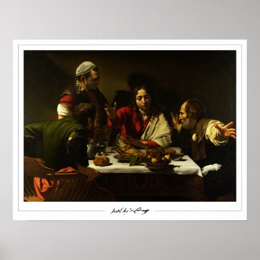 Poster Michelangelo Merisi da Caravaggio Zedign Art Poste (Devant)
