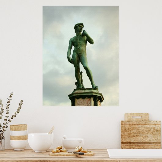 Poster Michelangelo's David 2 (Cuisine)