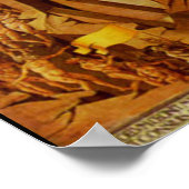 Poster Michelinos Fresco Dante et la Comédie Devine (Coin)