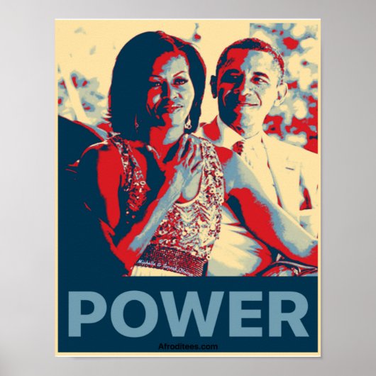 Poster Michelle and Barack Obama (Devant)