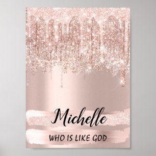 Poster Michelle Name Meaning Birthday 16th Bridal Royal