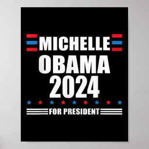 Poster Michelle Obama 2024 _ Obama 2024 Président Libéral