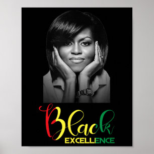 Poster Michelle Obama Black Excellence Black History Mont
