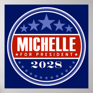 Poster Michelle Obama Présidente 2028