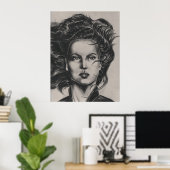 Poster Michelle Weldy : Sans titre #6 (Bureau à domicile)