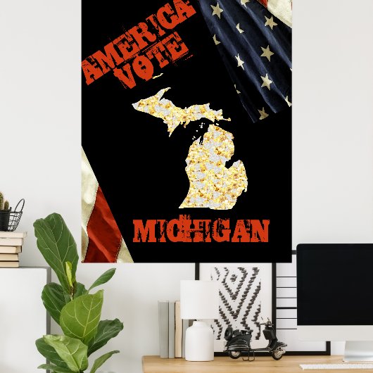 POSTER MICHIGAN (Bureau à domicile)