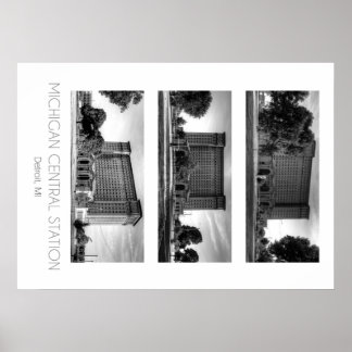 Poster Michigan Central Train Station