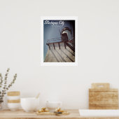 Poster Michigan City dans le phare (Cuisine)