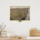 Poster Michigan City, Indiana 1869 (Cuisine)