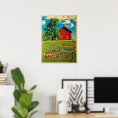 Poster Michigan Country Red Barne (Bureau à domicile)