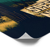 Poster Michigan Dunes d'ours couchage National Lakeshore (Coin)