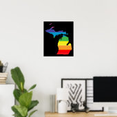 Poster michigan pride. (Bureau à domicile)