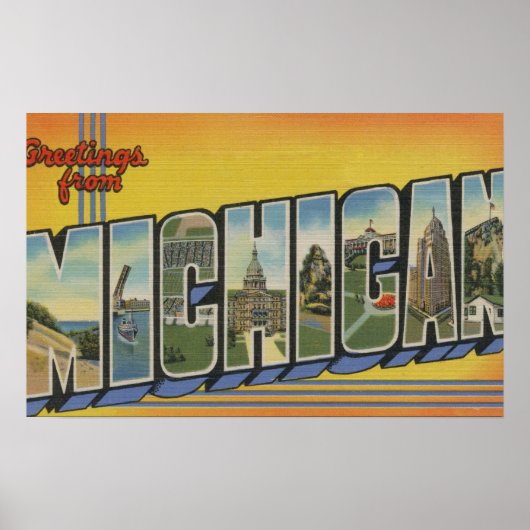 Poster MichiganGrandes lettres scènesMichigan (Devant)