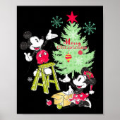 Poster Mickey Minnie Clic Christmas Tree  (Devant)