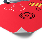 Poster Mickey Mouse Fun Birthday Customizable Party sign (Coin)