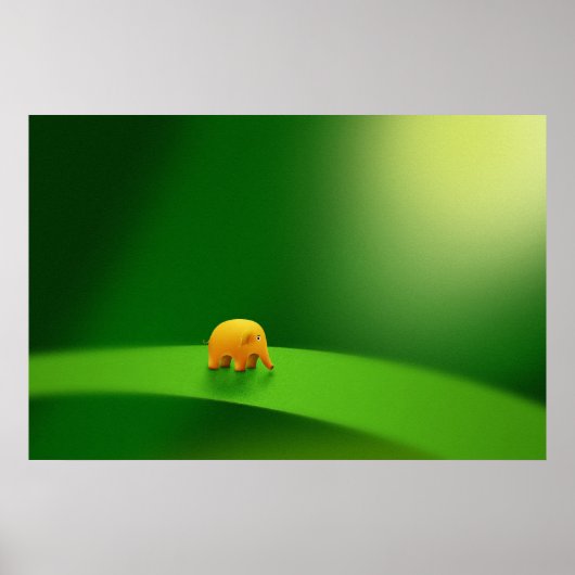 Poster Micro Animaux - Eléphant (Devant)