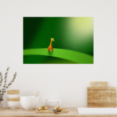 Poster Micro Animaux - Giraffe (Cuisine)