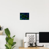 Poster Microbes bactéries (Bureau à domicile)