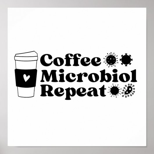Poster Microbiologie du café Répéter (Devant)