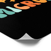 Poster Microbiologiste à moitié café vintage (Coin)