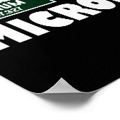 Poster Microbiologiste drôle de Badass (Coin)