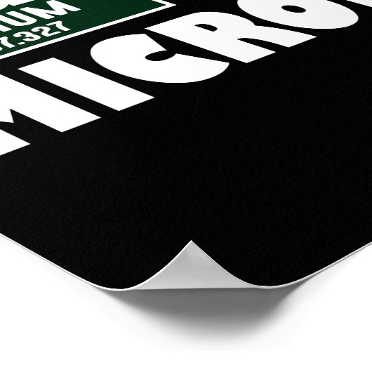 Poster Microbiologiste drôle de Badass (Coin)