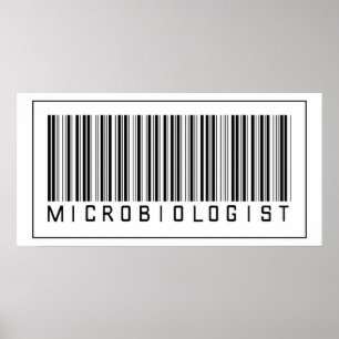Poster Microbiologiste du code barre