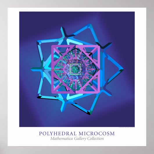Poster Microcosme polyédrique (Devant)