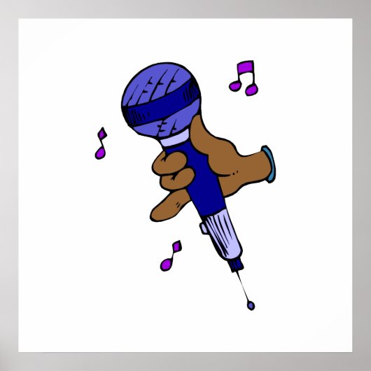 Poster Microphone (Devant)