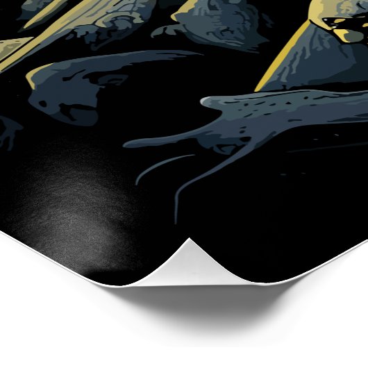 Poster Microphone Benjamin Netanyahu (Coin)