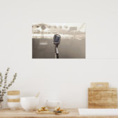 Poster Microphone du chanteur (Cuisine)