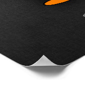 Poster Microphone orange (Coin)