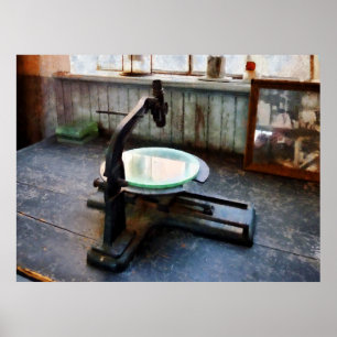 Poster Microscope à l'ancienne