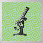 Poster Microscope Pop Art (Devant)