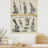 Poster Microscopes et instruments (Cuisine)
