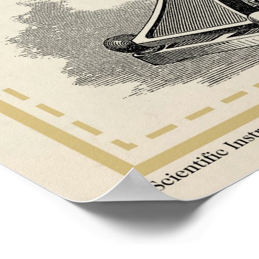 Poster Microscopes et instruments (Coin)