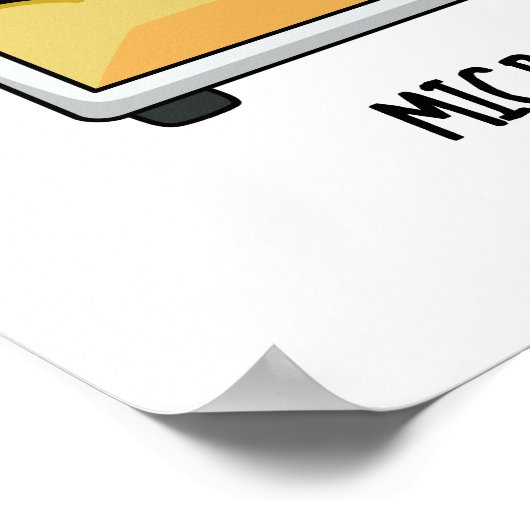 Poster Microwave Funny Pun (Coin)