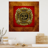 Poster Mictlantecuhtli - Dieu de la mort aztèque (Cuisine)