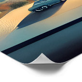 Poster Mid Century Espace atomique Age Nevada Art (Coin)