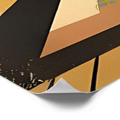 Poster Mid Century Interior Design Autumn Hues Livingroom (Coin)