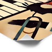 Poster Mid Century Jazz Age Modern Minimalist Trio (Coin)