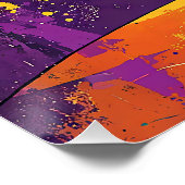 Poster Mid Century Mardi Gras Sunset Fleur De Lis Martini (Coin)