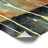 Poster Mid Century Mixed Media Martini Art (Coin)